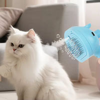 Brosse pour chat Spray pour perte d'eau Brosse pour chats et chiens Peigne d'épilation pour animaux de compagnie avec réservoir d'eau et bouton de libération