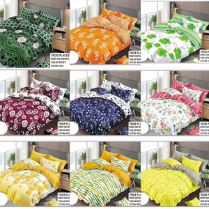 Trung quốc sản xuất giá rẻ cotton bedding Set 6 cái giường sheees Vua kích thước cho 3 nơi giường phẳng Sheets Vua Kích thước bedding Set - Product Image 2