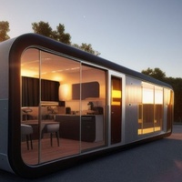 Maison préfabriquée mobile en capsule miniature Zent Modular Prefab Airship