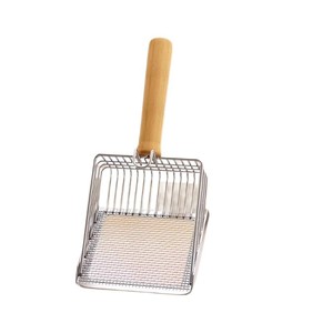 Pelle à litière pour chat en acier inoxydable, résistante à la corrosion, fond antiadhésif, taille universelle, outil pour les excréments de chat - Product Image 5