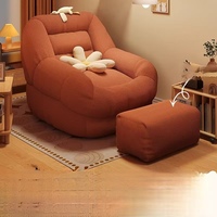 Fauteuil Moderne en Tissu Vert Une Place Confortable pour Salon, Chambre, Décoration Intérieure et Détente