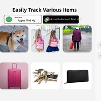 Traceur GPS intelligent Micflip, dispositif anti-perte avec alarme, système double compatible, localisateur de bagages, clés, compatible iOS, Android, Google