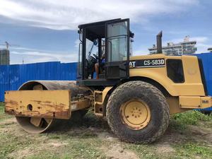 Rodillo compactador vibratorio CAT CS-583D usado, modelo CS683, precio económico, compactador de asfalto CS583C 583D Cat - Product Image 2