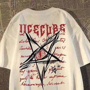 Chất Lượng Cao Drop Shipping Vai Quá Khổ T-Shirt Biểu Tượng Tùy Chỉnh T-Shirt 100% Cotton 230gsm Áo Thun Dtg Máy In T-Shirt Máy In - Product Image 3