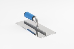 Outils professionnels pour le collage de plaques de plâtre, truelle en acier inoxydable avec manche bimatière, truelle à plâtrer à dents carrées - Product Image 2
