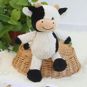 Peluche <span class=keywords><strong>de</strong></span> vaca adorable <span class=keywords><strong>de</strong></span> 30 cm, vaca lechera, vaca lechera, blanco y negro, muñeco <span class=keywords><strong>de</strong></span> peluche - Product Image 4
