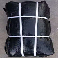 Sacs de sable noirs vides en polypropylène tissé robuste de 48 cm x 62 cm avec protection UV