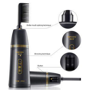 OEM naturale colorante Semi-permanente colorante per <span class=keywords><strong>capelli</strong></span> Shampoo crema forma con pettine per <span class=keywords><strong>capelli</strong></span> grigi e neri - Product Image 1