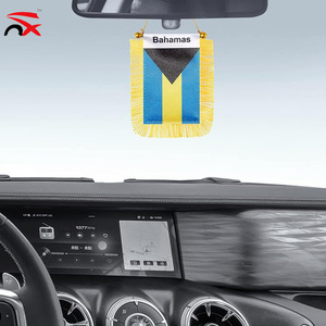 Pendentif drapeau des Bahamas double face le plus vendu, petite bannière à franges pour la décoration du rétroviseur de <span class=keywords><strong>voiture</strong></span> - Product Image 5