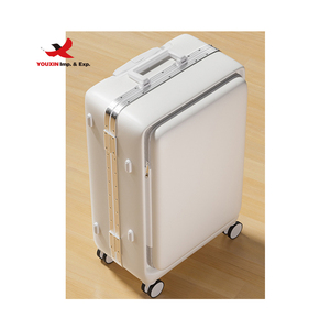 Factory Custom New Front Open <b>Suitcase</b> Multi-function Password Ultralight <b>Suitcase</b> Thickened <b>Suitcase</b> - Product Image 1