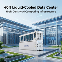Centre de données conteneurisé de 40 pieds à refroidissement liquide – Solution modulaire et mobile pour l'IA, le calcul haute performance (HPC) et le cloud computing, haute densité, faible PUE