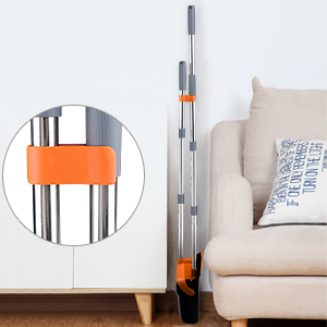 Ensemble balai et pelle robuste à conception ergonomique et nettoyage doux, pour le nettoyage domestique, avec balai vertical extensible et pelle - Product Image 2