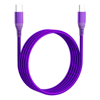Cable de Datos Tipo-C a USB C de Carga Rápida para Accesorios de Teléfono Móvil, Proveedor de Fábrica