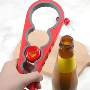 Silicone Jar Opener Gripper Adjustable Multiple Opener 4 In 1 Bottle Opener Jar Lid Tool