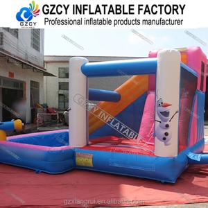 GZCY Toboggan aquatique gonflable en PVC pour jardin, avec piscine et château gonflable, équipement de fête foraine avec souffleur d'air - Product Image 4