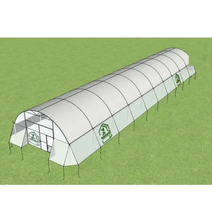 Serre tunnel monopente durable en polyéthylène haute résistance avec ventilation optimisée, contrôle de la température et résistance aux UV - Product Image 6