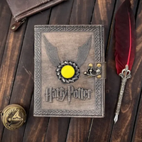 Journal en cuir vintage Harry P Magical Wizard Stone, fait à la main, avec des bords festonnés, carnet de croquis relié, excellent cadeau, grimoire de sorcellerie