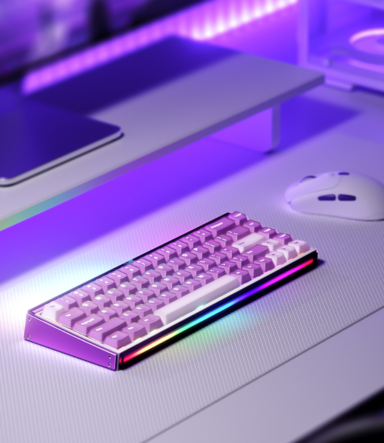 Akko Ray68 HE Mechanical OEM Magnetic Gaming Keyboard 65% Layout RGB Backlit Hot-Swap DIY RT 0.01mm Cross-Compatible for