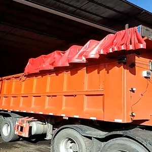 New Automatic Tarpaulin Machine for Dongfeng/Jiefang Dump Trucks-Chain Drive with Round Steel Track 50m Remote Control - Product Image 1