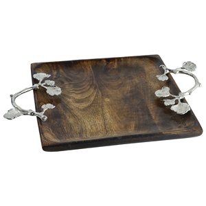 Wood Tray Food Serving and Decorative for Restaurant and Hotel Design Plated Finishing Design Wooden Tray - Product Image 1