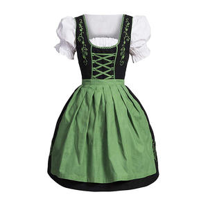 Disfraz de Oktoberfest para Mujer, Traje Bávaro Nacional con Estampado de Cuadros Rosas, Ropa de Club, Cosplay, Carnaval, Halloween, Fiesta de Disfraces - Product Image 4