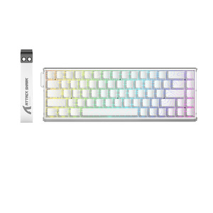 Clavier de jeu ATTACK SHARK X68MAX en alliage d'aluminium avec interrupteurs magnétiques, fréquence de polling 8K, mécanique CNC, éclairage RGB - Product Image 1