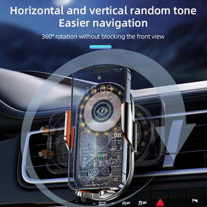 Supporto per <span class=keywords><strong>Telefono</strong></span> da Auto Stile Punk con Caricatore Wireless Ricaricabile e Supporto per Navigazione per Bocchetta dell'Aria dell'Auto - Product Image 5