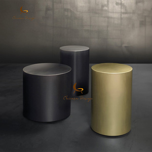 Modern Design Living Room Luxury <b>Side</b> <b>Table</b> 3 Piece Coffee Set Metal <b>Gold</b> - Product Image 1