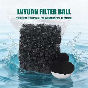 Muestra Gratuita <span class=keywords><strong>de</strong></span> Bolas Filtrantes para Piscina <span class=keywords><strong>de</strong></span> 50 mm, Blancas, 100% Poliéster, Bolas Filtrantes Negras Eficientes para Acuarios y Estanques - Product Image 4