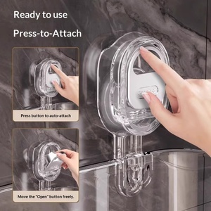 <span class=keywords><strong>Étagère</strong></span> murale à ventouse pour <span class=keywords><strong>salle</strong></span> <span class=keywords><strong>de</strong></span> <span class=keywords><strong>bain</strong></span>, 1 niveau, sans perçage, pour cosmétiques, en <span class=keywords><strong>plastique</strong></span>, technique <span class=keywords><strong>de</strong></span> pulvérisation, support <span class=keywords><strong>de</strong></span> rangement mural - Product Image 2