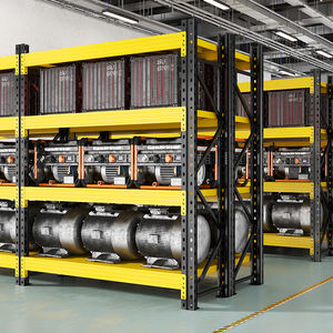 4 שכבה מתכתית מחסן עבור מדפי אחסון המוסך מדף עמיד מדף אחסון מתכת עמיד - Product Image 1