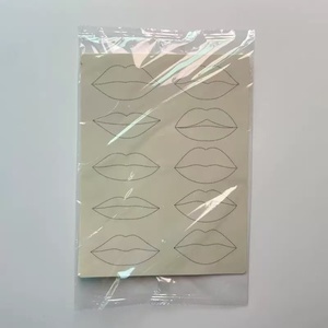50pcs Flocking Lip Applicator Brush Hollow <b>Holder</b> Disposable Eyeshadow Lash Tint Wand for Beauty Salon Use Professional Set - Product Image 5