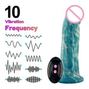 Automatische fern gesteuerte Zehn-Frequenz-Vibrations heizung Silikon-Penis pistole Dildo Weiches sexuelles Vergnügen Produkt für Frauen - Product Image 6