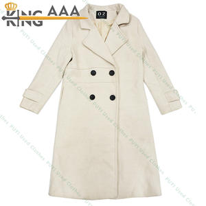 批发双面羊毛大衣女士长冬服装-二手服装制造商 - Product Image 6