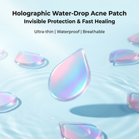 Patch anti-acné WaterDropCare, patch hydrocolloïde en forme de goutte d'eau pour une guérison rapide, design invisible, fabrication OEM/ODM