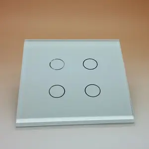 Smart Touch Screen Electrical Lighting Appliance Switch Toughened Glass Panel
