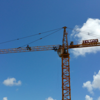 Grue à tour Topkit 10T 65M avec roulement et boîte de vitesses, moment de charge élevé MC230-10 HS6520