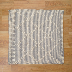Tapis tissé à la main à motif de laine complexe personnalisé de haute qualité tapis en laine pour salle de bain tapis en laine de coton de Style Boho - Product Image 1