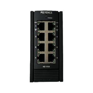 สวิตช์อีเธอร์เน็ต NE-V08 พร้อมพอร์ต 8 พอร์ต รองรับการเชื่อมต่อเครือข่าย ปรับให้เข้ากับระบบอัตโนมัติในโรงงาน สายการผลิต คุณภาพมาตรฐานญี่ปุ่น - Product Image 1