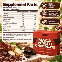 Complément alimentaire au chocolat Maca Vitality avec zinc et vitamine B6 Bien-être quotidien 8 portions 96 g