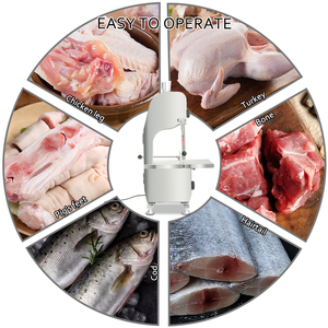 Machine à découper <span class=keywords><strong>la</strong></span> viande et les os en acier inoxydable Jinkun Electric Butchery, pour boulangerie, avec moteur, 110V/230V, 750W, garantie 1 an - Product Image 4