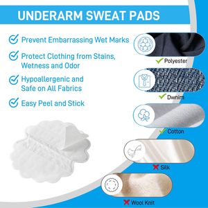 Nuevos almohadillas desechables mejoradas de menta refrescante para axilas, blancas, inodoras, sin residuos de pegamento, protectores para ropa. - Product Image 5