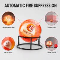 Extincteur automatique pour voiture, boule anti-incendie, poudre sèche, 110 mm, portable, montage mural, portée de 1,3 m, CE ISO9001 Classe A