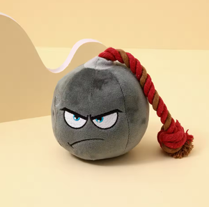 Jouets en peluche Angela pour animaux de compagnie Golden Retriever Corgi Sonore Bombe à nœuds résistante aux déchirures Anti-morsure Soulagement de l'ennui Jouets pour chiens qui aboient - Product Image 6