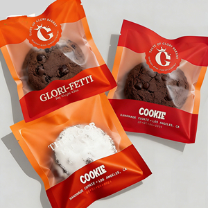 Customized logo Printed Design Food Grade Baking Packaging <strong>Bread</strong> <strong>Bag</strong> Laminated Plastic Small Clear Heat Sealing Cookie <strong>Bags</strong> - Product Image 4