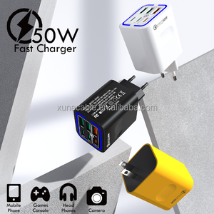شاحن هاتف محمول جديد متعدد المنافذ 6 PD20W 3PD <span class=keywords><strong>50W</strong></span> سريع الشحن QC3.0 - Product Image 5