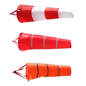 Sản Phẩm An Ninh Gió Cờ Biểu Ngữ Cá Nhân Gió Vớ 100% Polyester Màu Đỏ/Cam Windsocks Với Huỳnh Quang Windsock - Product Image 2