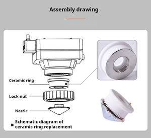 Hoge Kwaliteit <span class=keywords><strong>Cnc</strong></span> Lasersnijkop Condensator Kop Voor Lasersnijmachine Snijmachines Onderdelen Lasersensor - Product Image 5