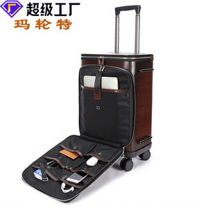 Bagaglio 2025 da uomo in vera pelle di alta qualità valigia alta in pelle lucidata per <span class=keywords><strong>viaggi</strong></span> di lusso da lavoro in vacchetta da viaggio - Product Image 3