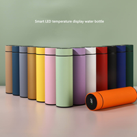 Thermos intelligent personnalisé avec logo, 500 ml, affichage de la température LED, bouteille de voyage en acier inoxydable à isolation sous vide